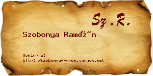 Szobonya Ramón névjegykártya